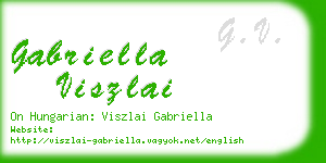 gabriella viszlai business card